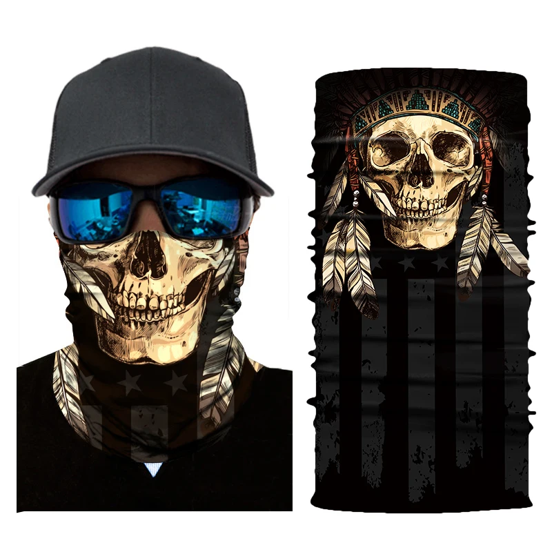 

Motorcycle Mask Face Shield Balaclava Moto Biker Skull Face Masks Ghost Ski Cycling Bandanas Mascara Moto Motosiklet Mask