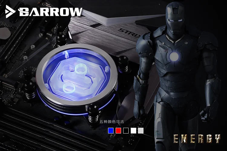 Barrow Energy серия INTEL cpu водоблок Supreme Edition для LGA-115X 1150 1151 1155 1156 cpu водоблок белый