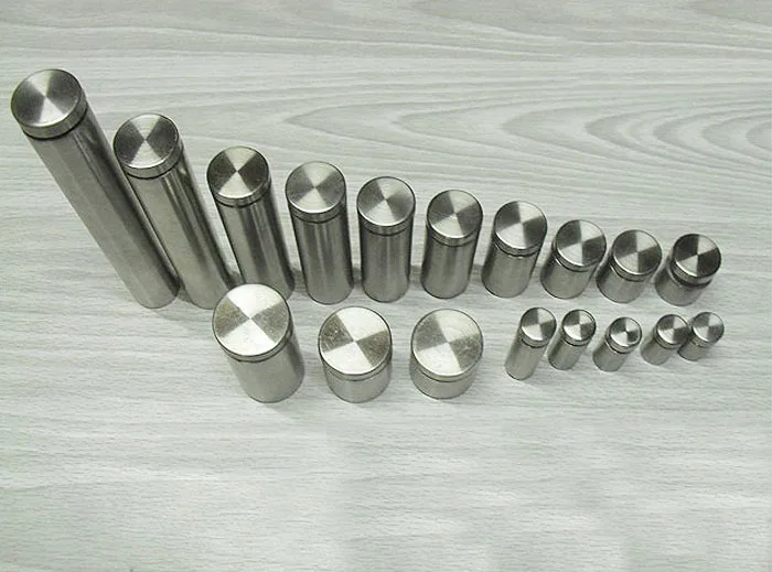 Лот из 20 винты крепления рекламных материалов нержавеющей стали стеклянный