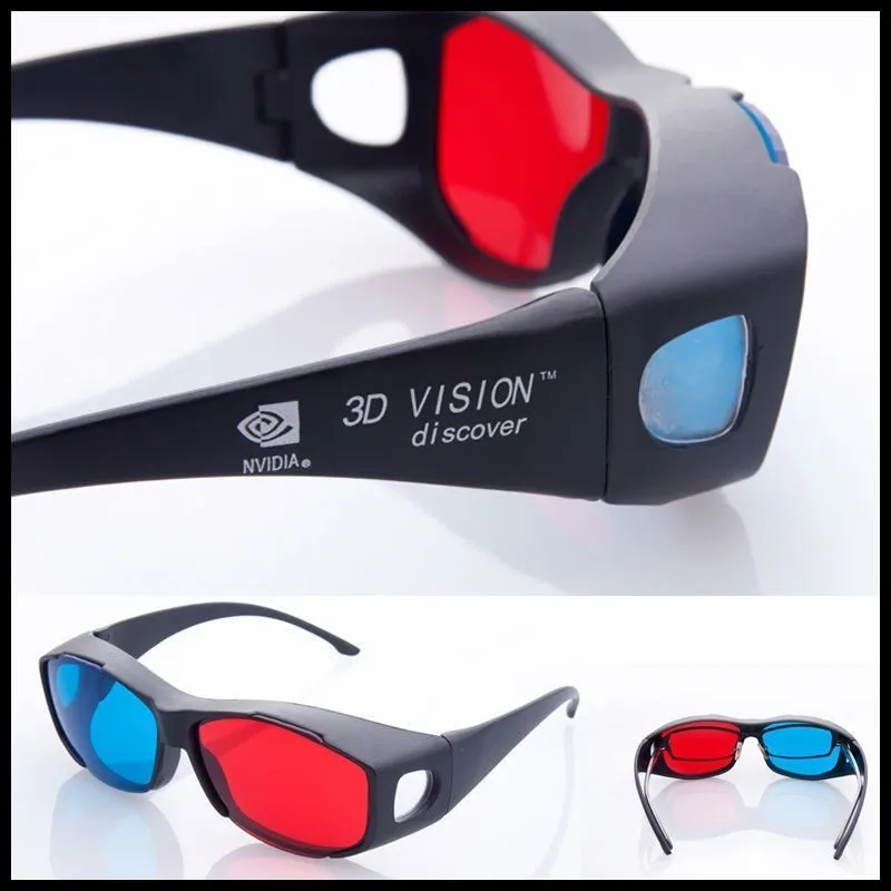 2018 новые модные красные синие 3D очки Anaglyph Framed Vision для игры Стерео фильм объемные