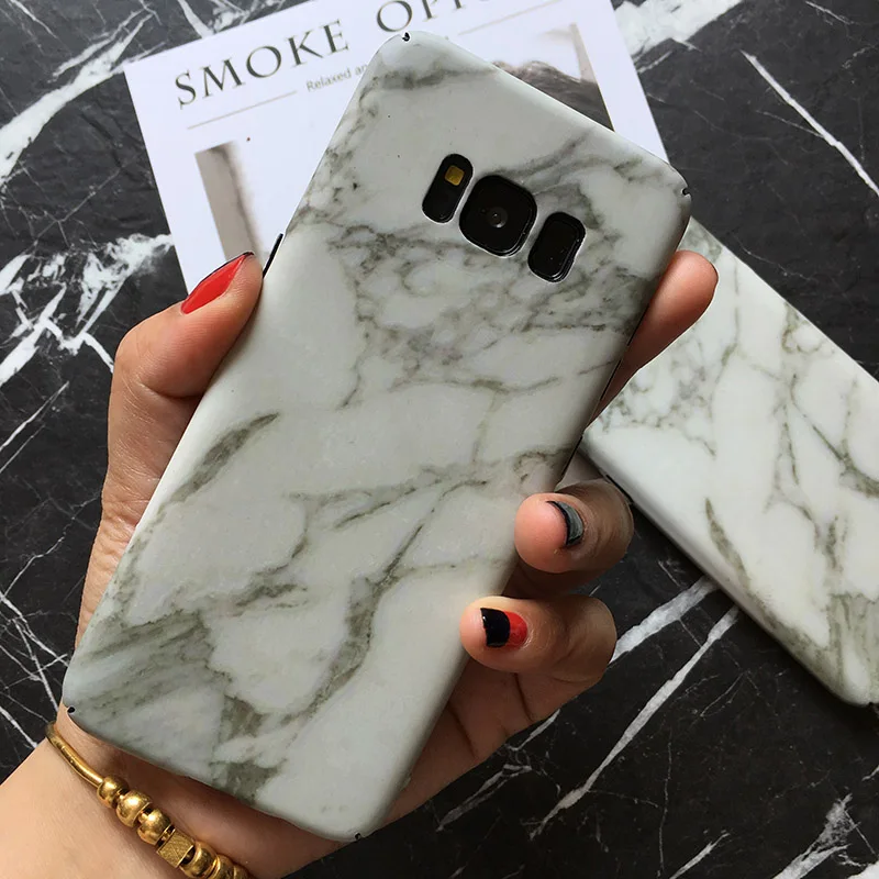 CAPAME For Samsung Galaxy S8 S7 Edge Case Luxury Marble Protective Phone Cases Plus Note 8 Cover |