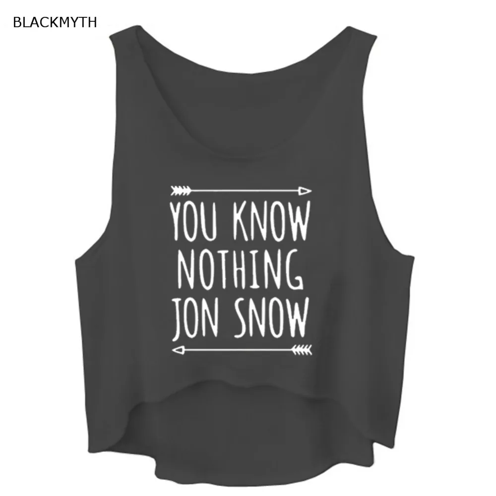 BLACKMYTH Новая женская футболка YOU Now NOTHING JON SNOW принт хлопок забавная хипстерская