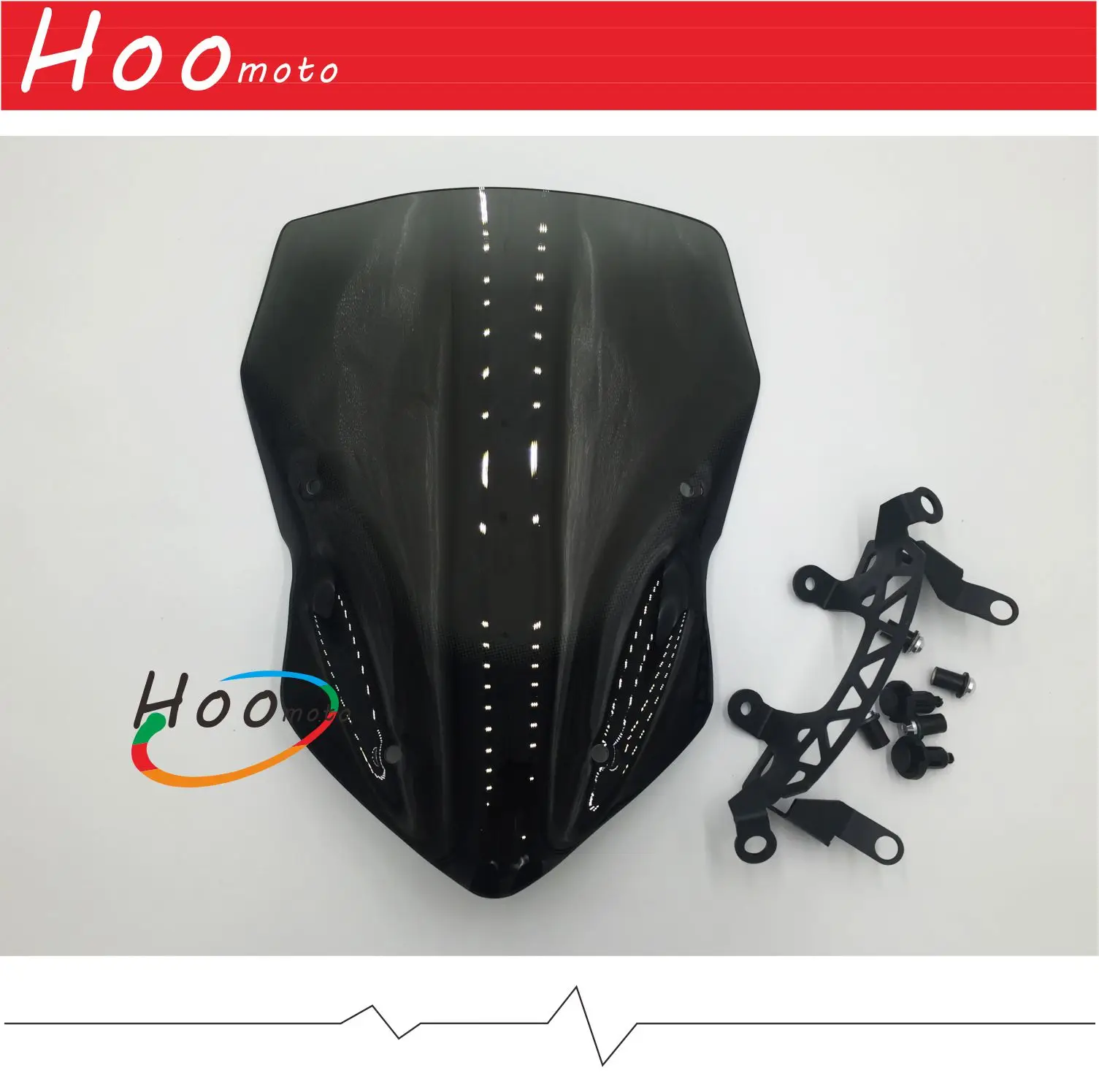 New Arrival Motorcycle Smoke ABS Windscreen Windshield Wind Deflectore for Kawasaki Z900 Z 900 2017 2018 Orange transparent | Автомобили и