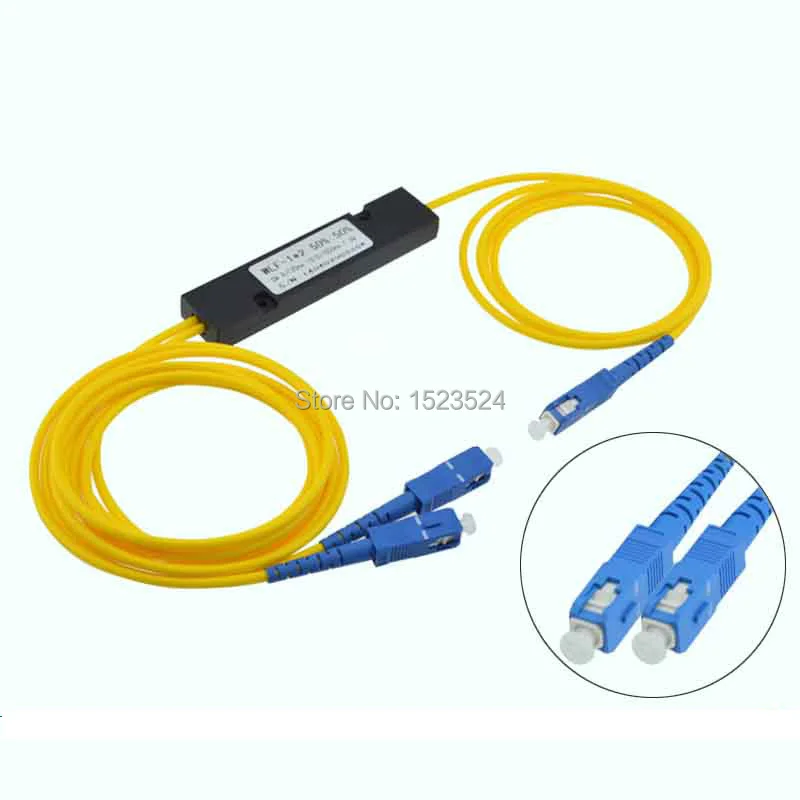 Бесплатная доставка 1310/50/50 нм коэффициент связи SC/UPC ABS коробка тип 1x2 FBT муфта 1*2