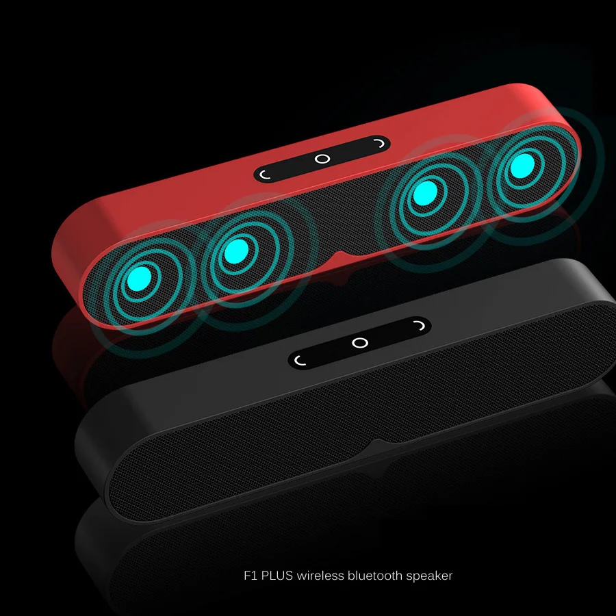 CBAOOO F1 Plus портативный динамик HiFi беспроводной Bluetooth динамик стерео супер бас звуковая коробка громкий динамик HandFree для телефона