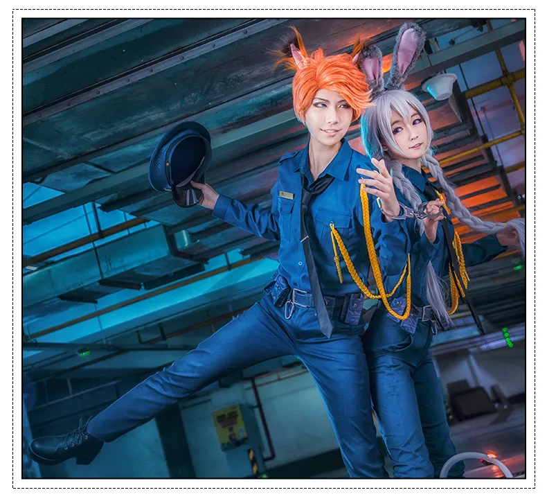 Костюм для косплея зверополис Ника Уайлда Джуди Хоппс костюм Хэллоуина рубашка +