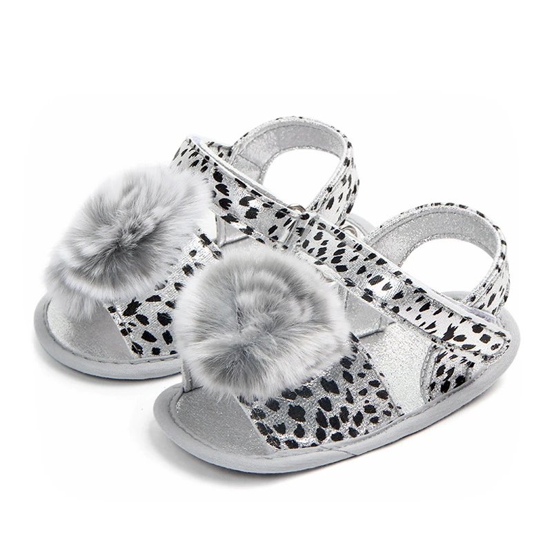 Сандалии с леопардовым принтом для новорожденных девочек летние сандалии