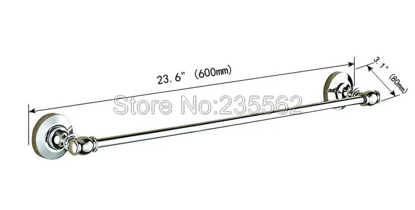 Настенный полированный хромированный латунный держатель для полотенец lba803 |