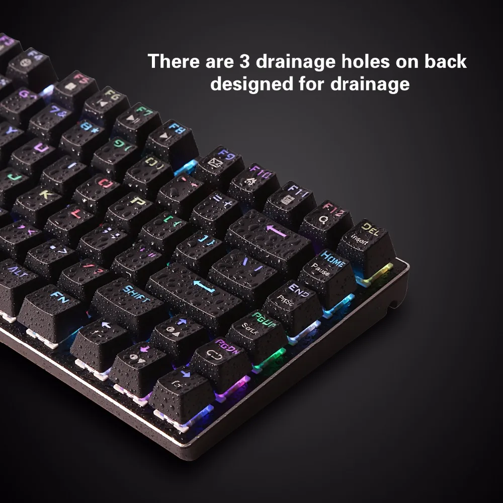 Компактная механическая клавиатура с RGB подсветкой 81 клавиша кистевые