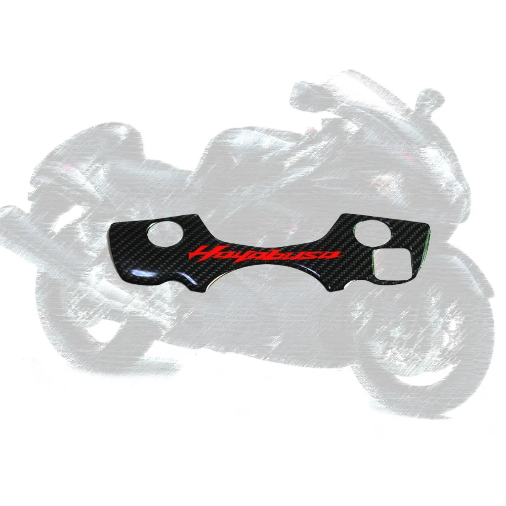 

Carbon Motorcycle Decal Pad Triple Tree Top Clamp Upper Front End Car Stickers Decals For SUZUKI GSXR1300 Hayabusa 08-12
