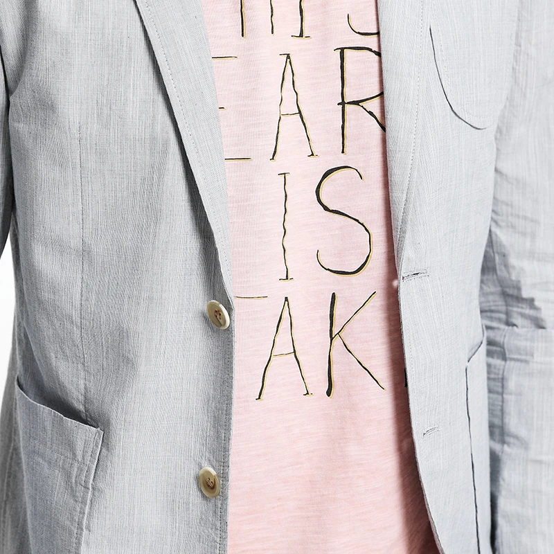 SIMWOOD 2018 осень зима Новый Повседневное пиджаки Для мужчин 100% натуральный хлопок