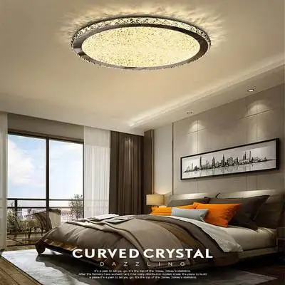 Новая круглая хрустальная люстра, освещение для дома, ledlamp, для гостиной, спальни, plafonnier, круглая светодиодная люстра, lampadari, светильники