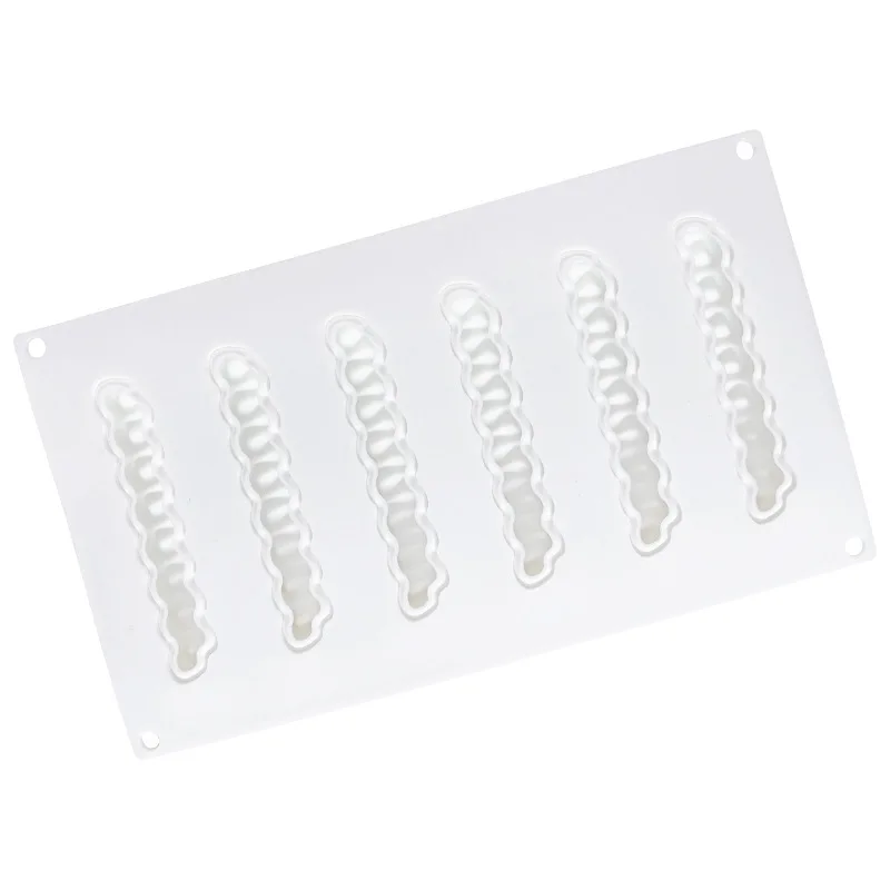 Filbake 6 отверстий волнистые крем Форма пирог силиконовые формы торт украшения