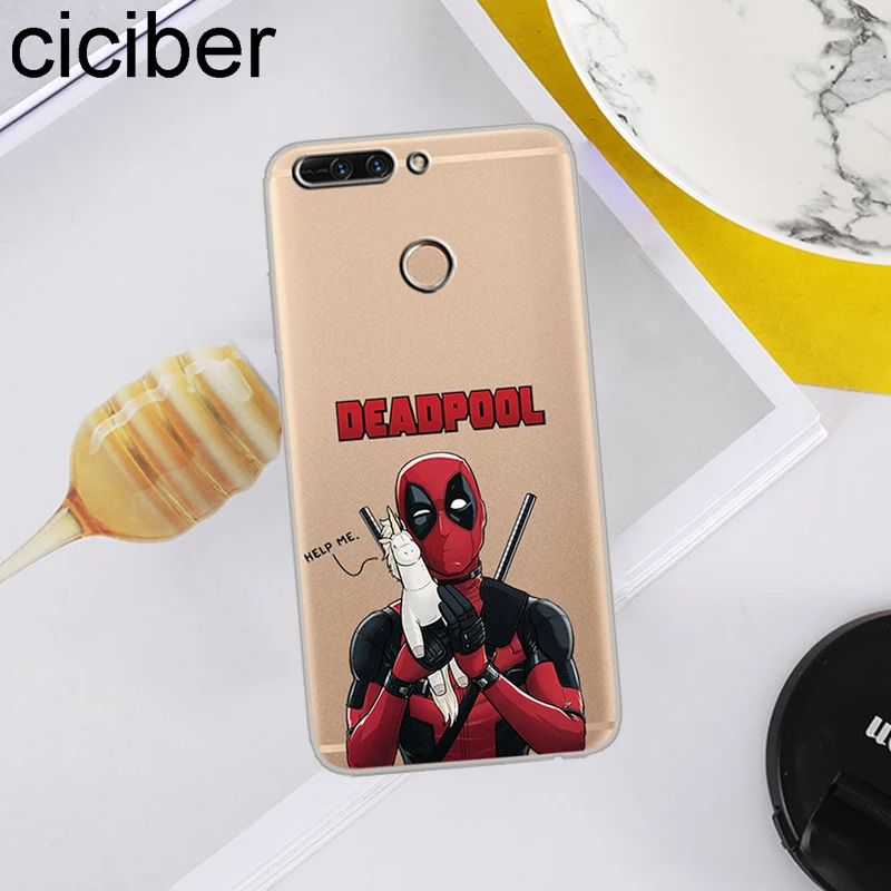 Ciciber для Honor V 10 9 8 Pro Lite X C Play 7A мягкие ТПУ чехлы телефонов Deadpool Marvel Y 7 6 5 3 Prime 2017 2018 2019 |