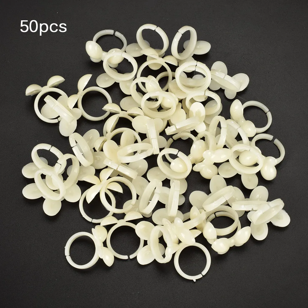 50pcs False Nails Art Polish Display Nail Rings Manicure Butterfly Rose Practice Acrylic Full Tips UV Gel Color Pops | Красота и