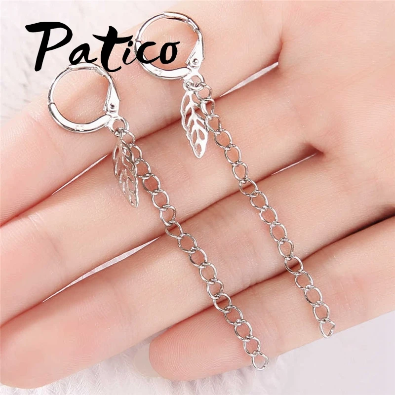 

New Arrivals Boucle Foreille Femme 925 Sterling Silver Dangle Earrings For Women Leaf Pendant Earring Gift Jewelry