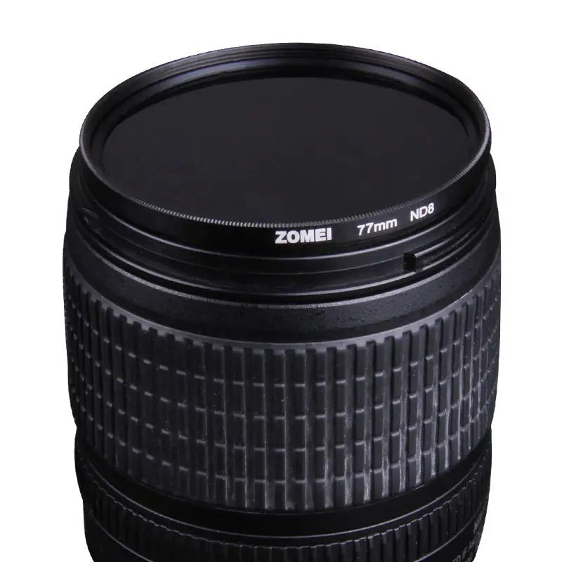 Комплект фильтров для объектива Zomei ND ND2 + ND4 ND8 52 мм 58 62 67 77 82 камеры Canon Nikon Sony|neutral