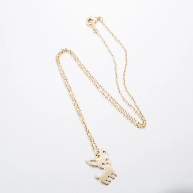Shuangshuo Bohemian Tiny Chiwawa Necklace for Women Long Chain Pet Dog Necklaces &amp Pendants Ethnic Choker N253 | Украшения и