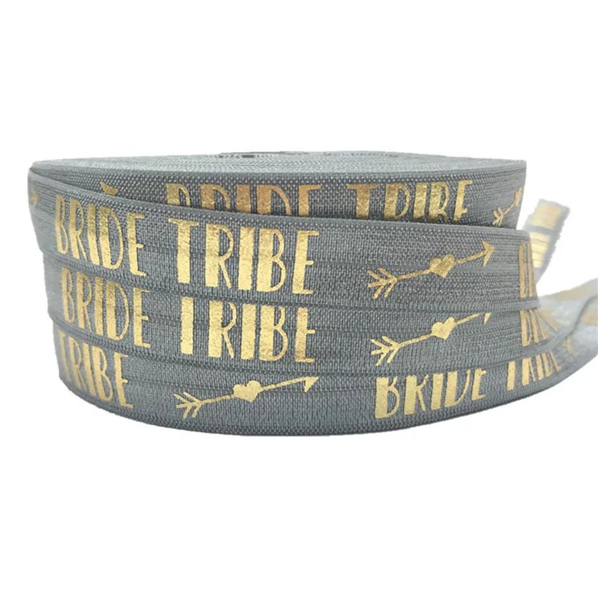 Новая лента надпись Bride Tribe с принтом на голову эластичная повязка для головы