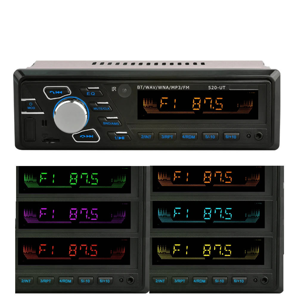 HEVXM 2018 Новинка 12 в автомобильный Радио MP3 аудио плеер Bluetooth AUX USB SD MMC стерео FM Авто