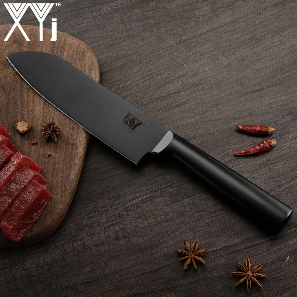 Набор ножей из нержавеющей стали XYj 4 шт. 6 5 дюйма Мясницкий 7 дюймов сантоку