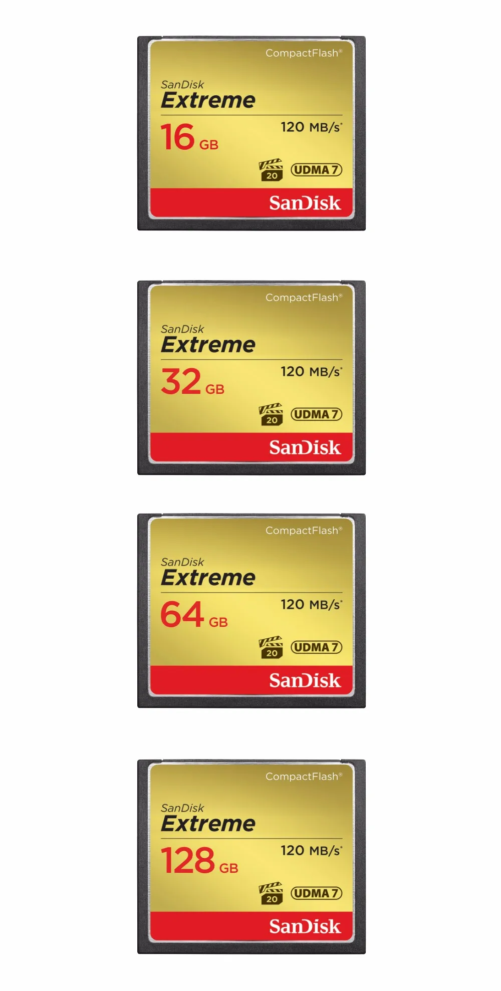 Sandisk Extreme Compact Flash camera цифровая карта памяти 32 Гб 64 Гб 128 ГБ до 120 Мб скорость чтения для видео 4 K и Full HD