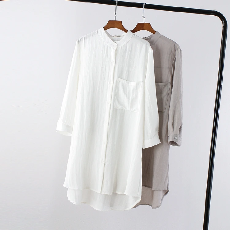 Повседневные свободные женские оригинальные блузы 2018 Новая Мода Воротник Плюс
