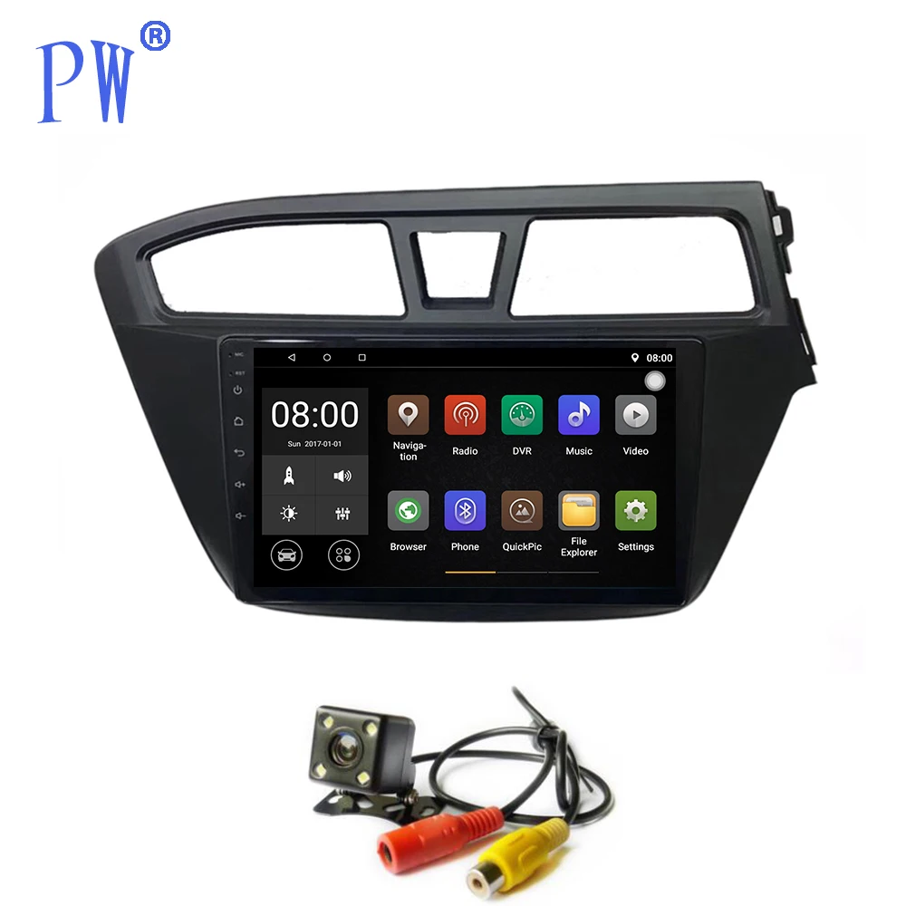 Android 7 1 автомобильное радио GPS Navi для Hyundai I20 2014 2017 правый руль мультимедийный плеер