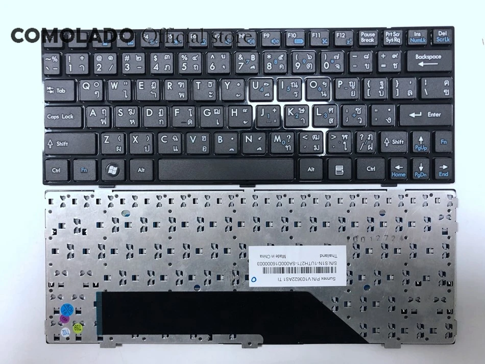 TI Thailand Клавиатура для ноутбука MSI U107 U135 U180 U165 U160 Y160U X340N CR400 U100 U123 U90 черная рамка