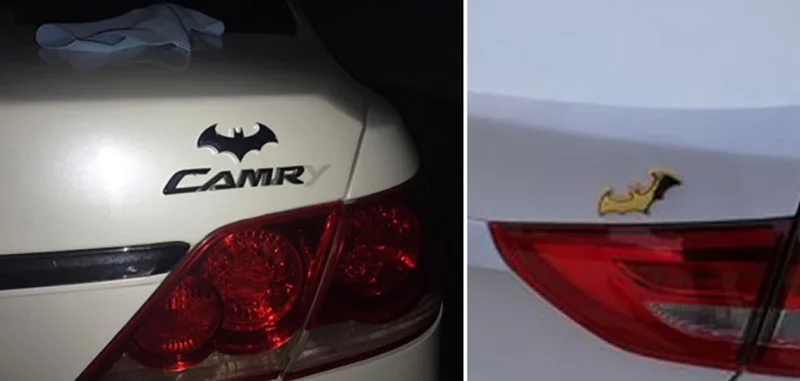 Бесплатная доставка летучая мышь 3D металлический авто логотип наклейка эмблема