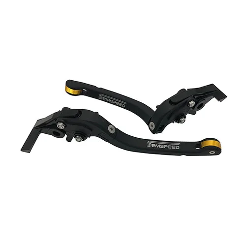 Золотой MT 07 09 складные рычаги для Yamaha MT07 FZ07 mt09 fz09- рукоятка мотоцикла складные тормоза сцепления аксессуары для рычагов - Цвет: Золотой