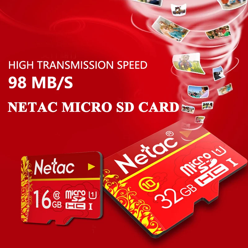 Микро SD карты Netac высокое Скорость слот для карт памяти 16 Гб оперативной 32