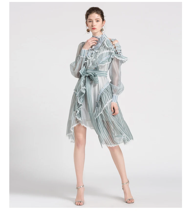 Женское платье Новое лето знаменитости вечерние зеленого цвета с длинным