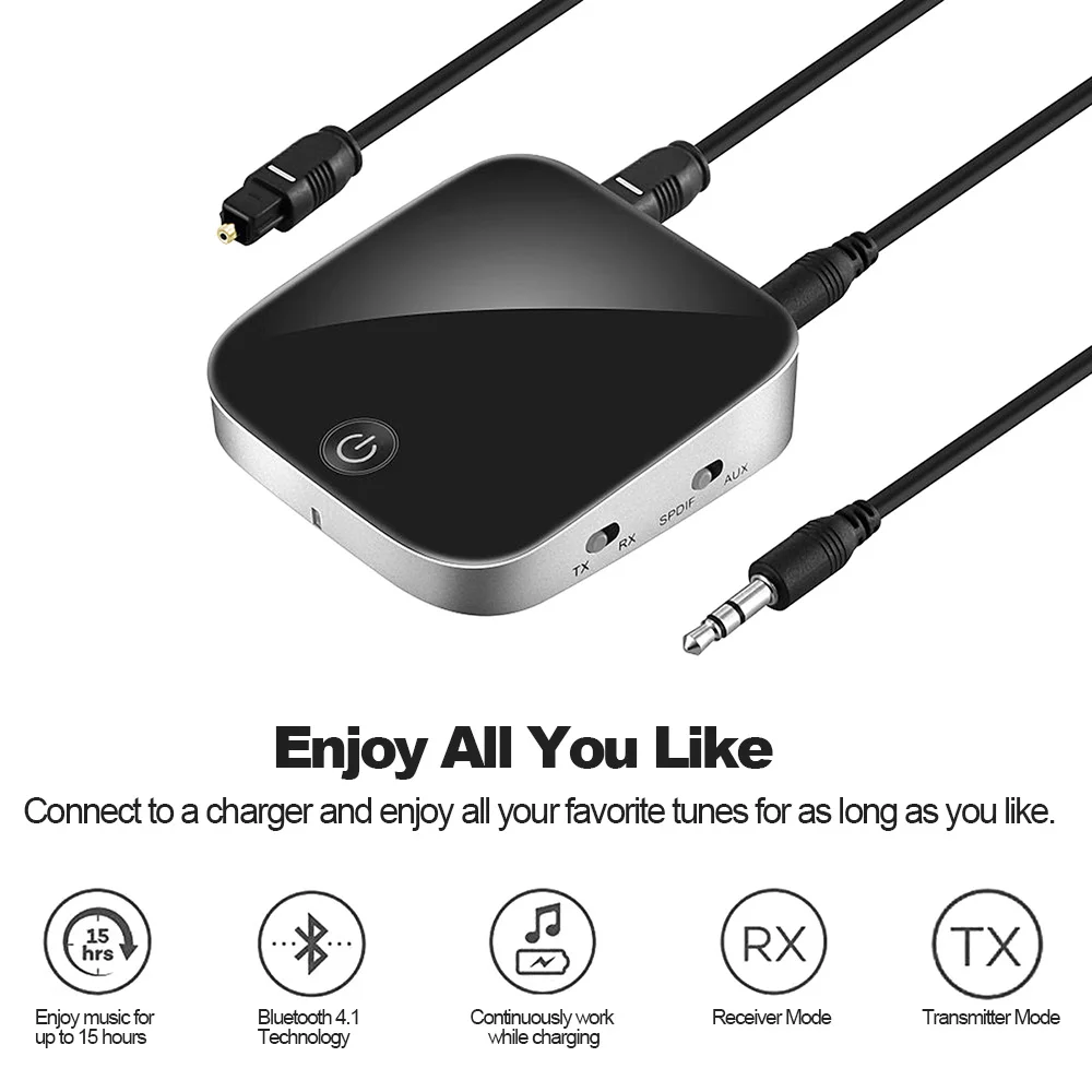 2 в 1 Bluetooth 5 0 передатчик беспроводной приемник стерео аудио адаптер оптический