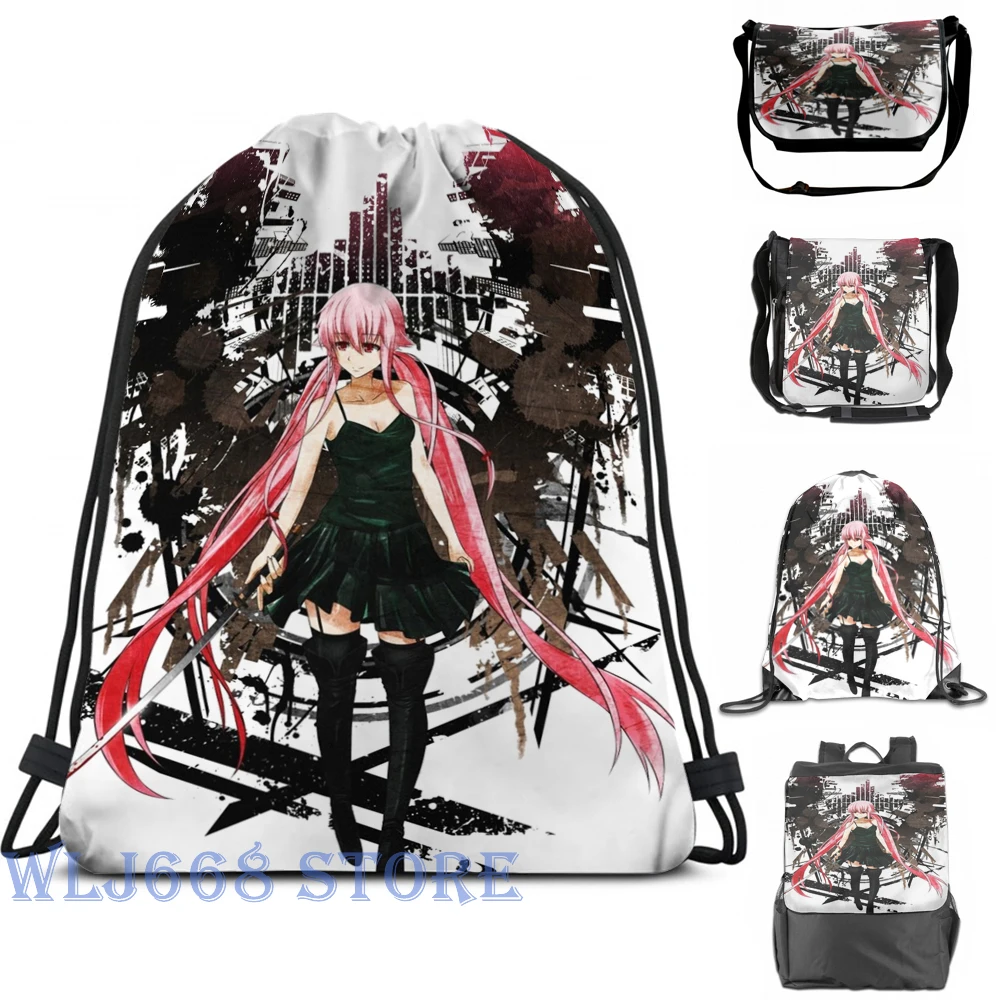 Забавные Наплечные сумки с графическим принтом для женщин аниме Gasai Yuno будущее