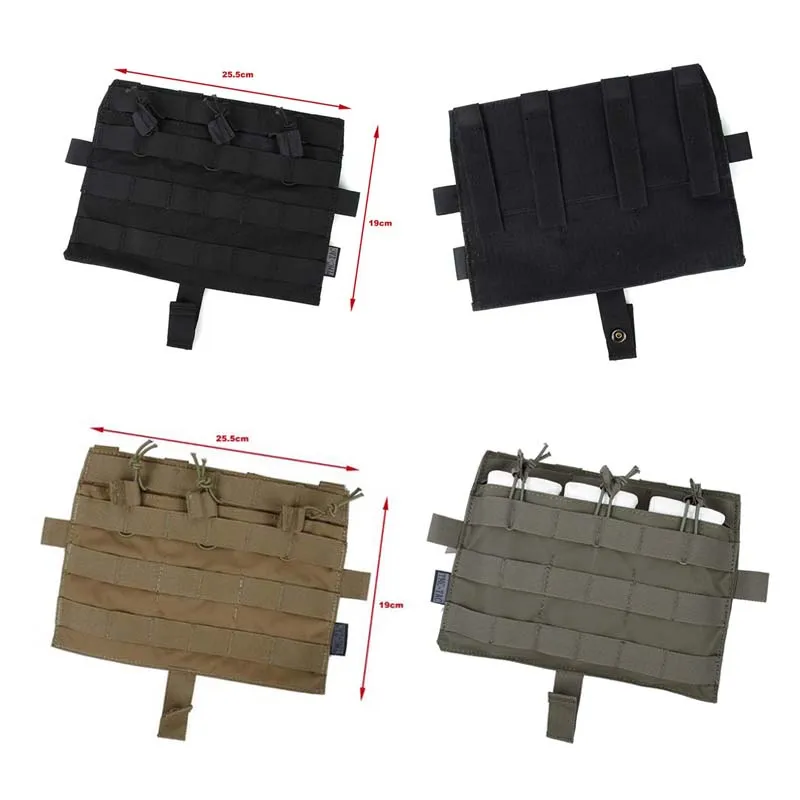 TMC страйкбол охота Molle M4 Тройная Магнитная сумка BK/CB/RG для тактического AVS JPC2.0
