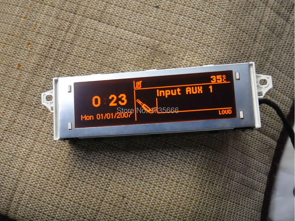 Оригинальный красный дисплей с поддержкой USB и Bluetooth монитор 12 контактный для Peugeot