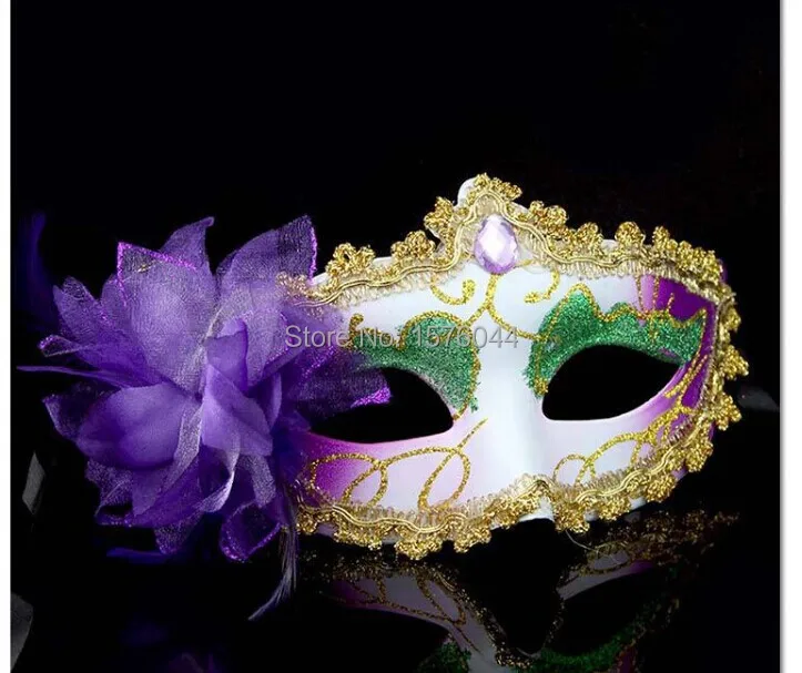 10 шт./лот сексуальные женские маскарадные маски для Хэллоуина венецианские с