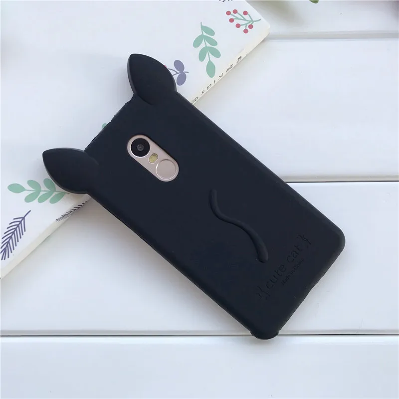 Xiaomi Redmi Note 4 X чехол милый цвет кошачьи ушки Мягкий силиконовый для телефона 4x Coque
