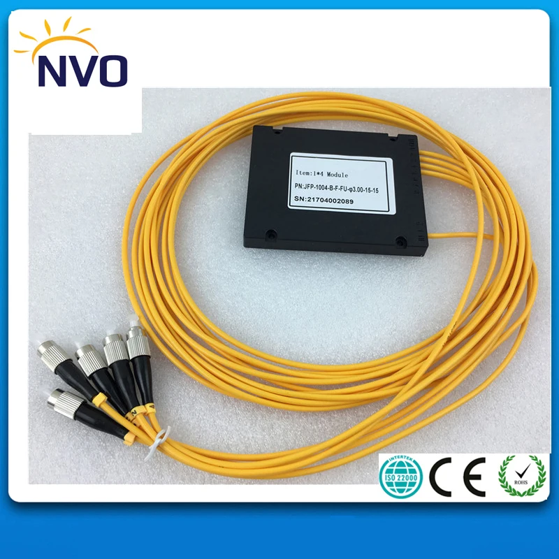 Бесплатная доставка 1x4 ABS Box PLC сплиттер модуль 1*4 FC/UPC Волоконно Оптический