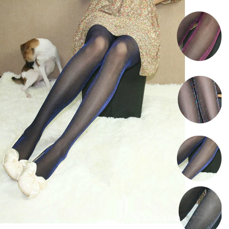 3 пары в партии женские сексуальные тонкие колготки яркие цвета чулки для девочек
