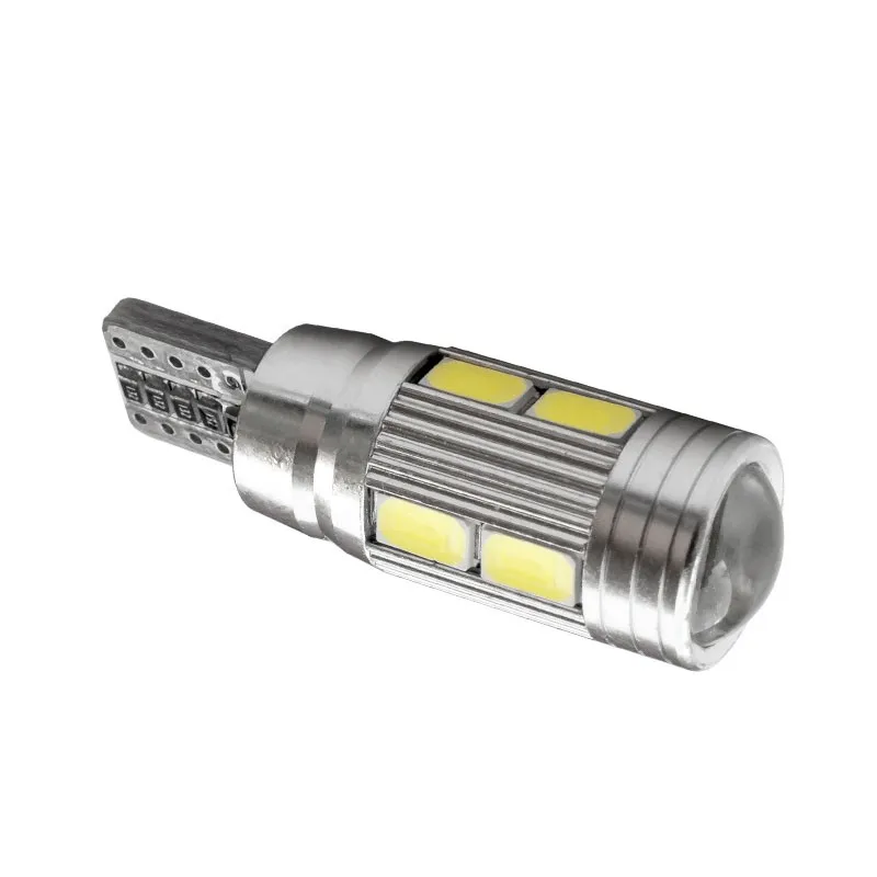 4 шт. T10 W5W canbus без ошибок 10 SMD 5630 5730 светодиодный светильник, Wedge Bulb, высокой мощности Светодиодный Стоянкы Автомобилей автомобиля туман светильник автомобильный габаритный фонарь 12V