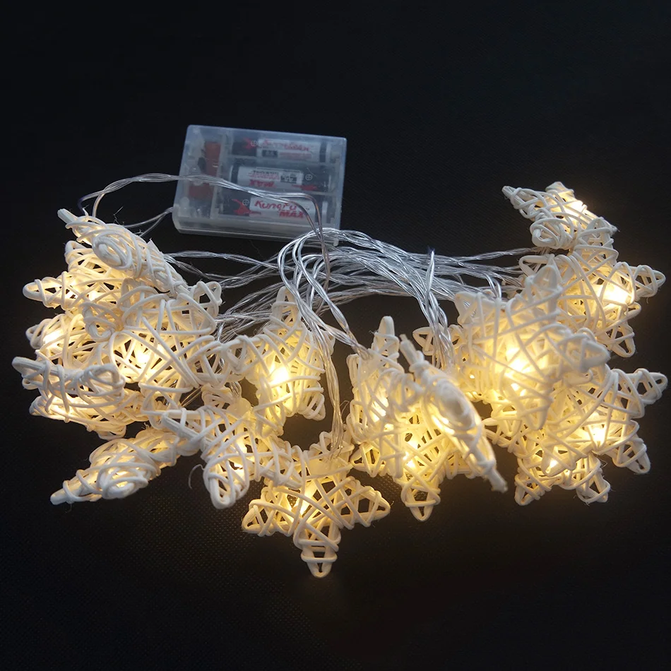 Ручной работы ranttan star led string light 4 м 20 светодиодов Питание от батареи AA, праздничный Сказочный свет, свадебное/Рождественское украшение