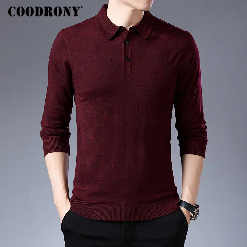 Бренд COODRONY, свитер, Мужская одежда, новинка, Осень-зима, Вязанная одежда, шерстяной свитер, уличная одежда, Повседневный пуловер для мужчин, 91047