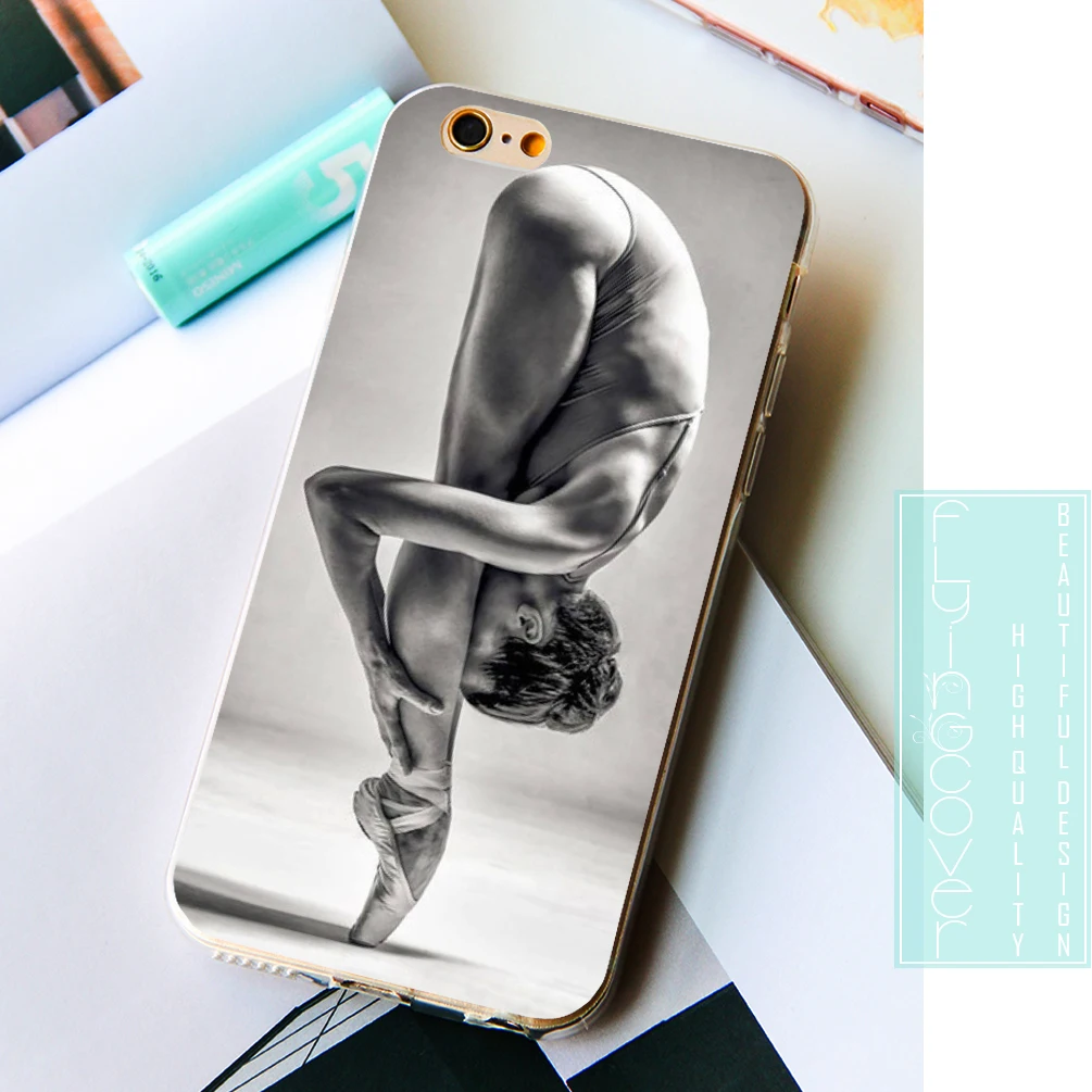 Coque пулевый балет Funda Прозрачный Мягкий ТПУ силиконовый чехол для телефона iPhone X 7 8
