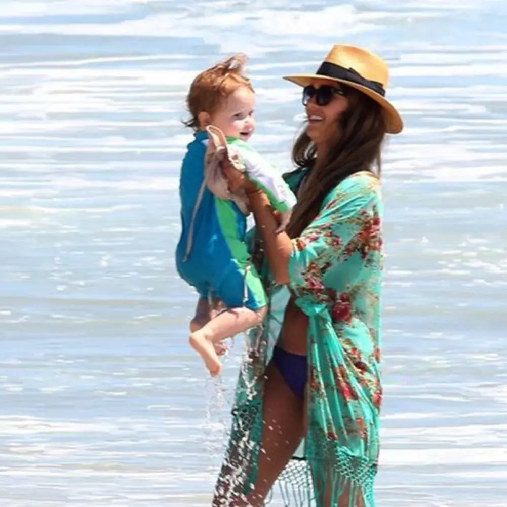 Женский Длинный Шифоновый кардиган с цветочным принтом|flower petunia|flower storiesflower visor |