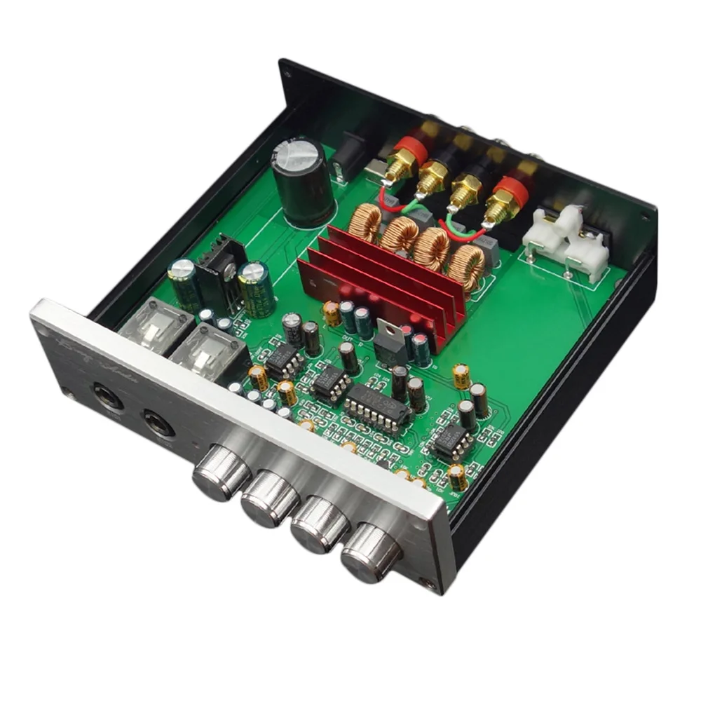 AIYIMA 100 Вт* 2 TPA3116 HIFI Высокая мощность чистый цифровой аудио усилитель 2,0 Channe PT2399 караоке Мощный мини домашний Hifi усилитель