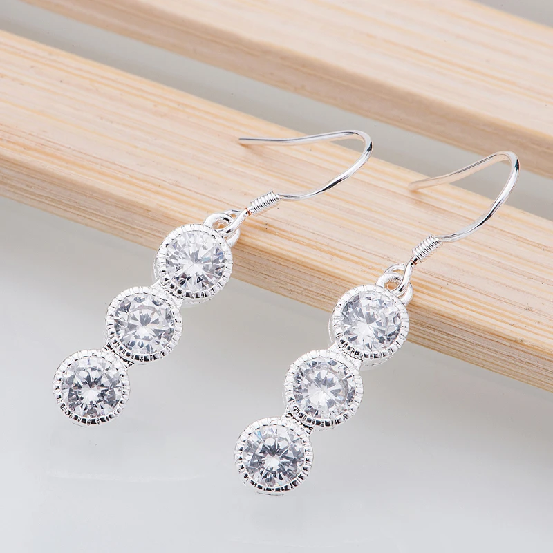 Серьги с серебряным покрытием 925 ювелирные изделия для женщин серебряные серьги