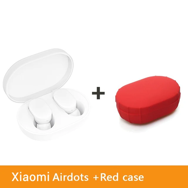 Add Red Box Xiaomi MIjia TWS AirDots Bluetooth 5,0 беспроводные наушники-вкладыши Молодежная версия стерео наушники с микрофоном наушники AI управление - Цвет: Add Red Box