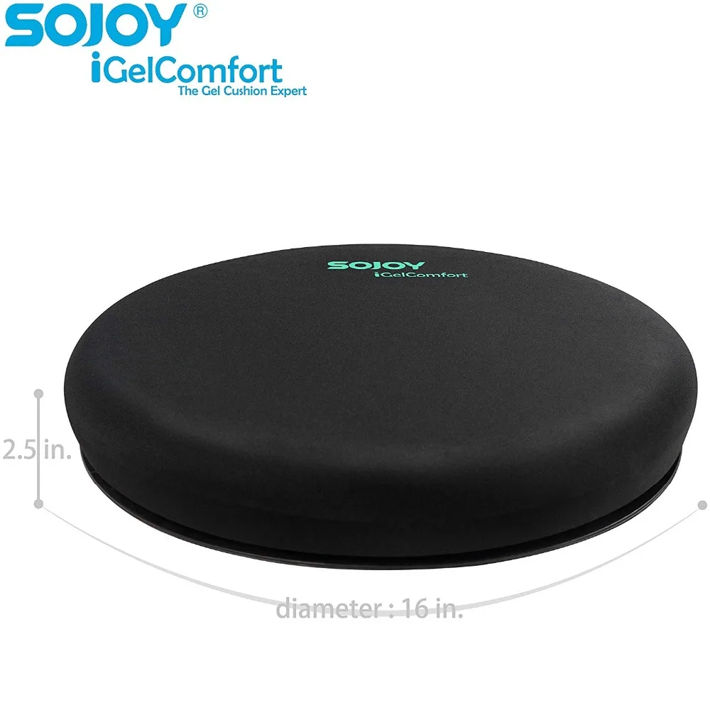 Sojoy iGelComfort Deluxe гелевая Поворотная подушка для сиденья с пеной памяти два размера